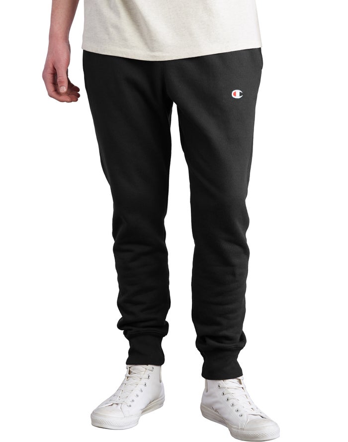 Champion Herre Joggingbukser Sort - Reverse Weave - Danmark EID-532089